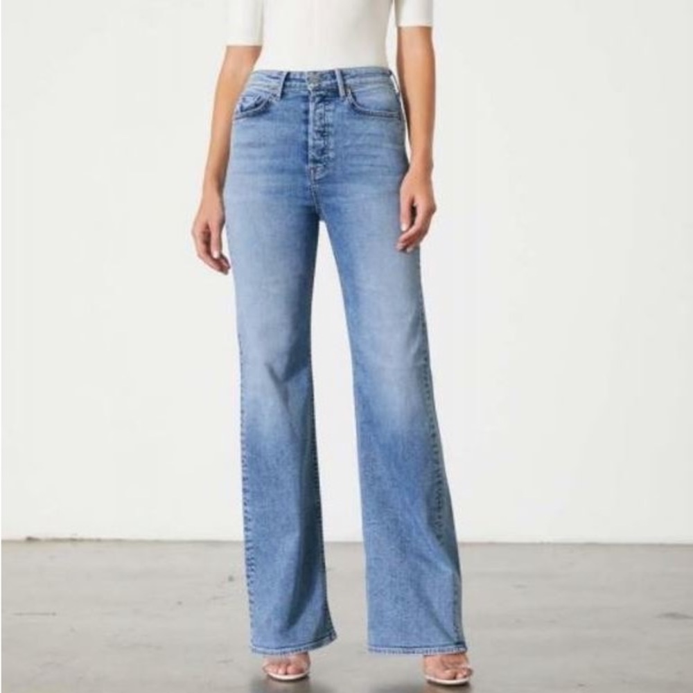 Grlfrnd Carla high rise raw hem 29